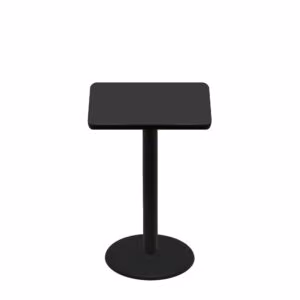 30" x 30" Two-Sided Mahogany/Black Quick Ship Table - Black Up + Black Counter Height 22" Disc Base