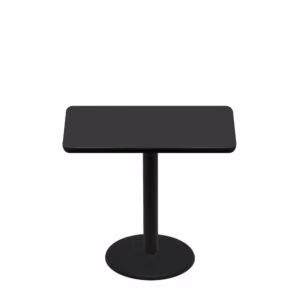 30" x 42" Two-Sided Mahogany/Black Quick Ship Table - Black Up + Black Standard Height 22" Disc Base