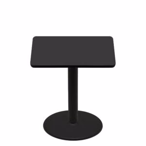 42" x 42" Two-Sided Mahogany/Black Quick Ship Table - Black Up + Black Counter Height 30" Disc Base