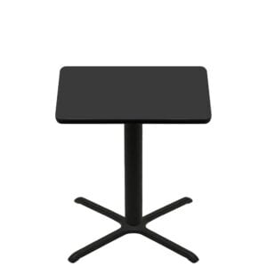 42" x 42" Two-Sided Mahogany/Black Quick Ship Table - Black Up + Black Counter Height 36" x 36" Cross Base