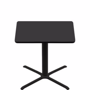 48" x 48" Two-Sided Mahogany/Black Quick Ship Table - Black Up + Black Counter Height 40" x 40" Cross Base