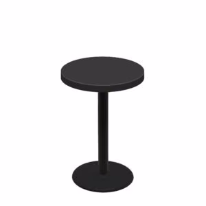 30" Round Urban Onyx Quick Ship Table + Black Counter Height 22" Disc Base