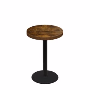 30" Round Urban Vintage Autumn Quick Ship Table + Black Counter Height 22" Disc Base