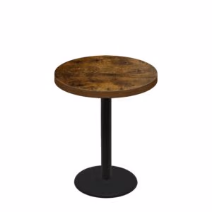 36" Round Urban Vintage Autumn Quick Ship Table + Black Counter Height 22" Disc Base