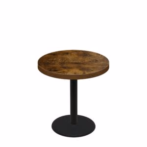 36" Round Urban Vintage Autumn Quick Ship Table + Black Standard Height 22" Disc Base