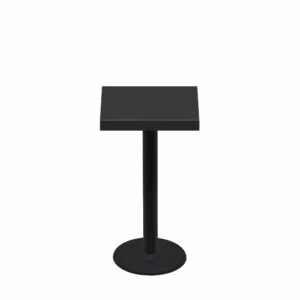 24" x 24" Urban Onyx Quick Ship Table + Black Counter Height 18" Disc Base