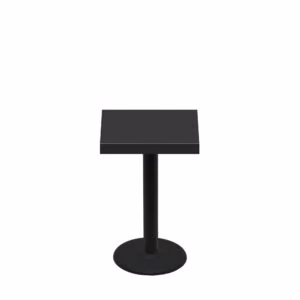 24" x 24" Urban Onyx Quick Ship Table + Black Standard Height 18" Disc Base