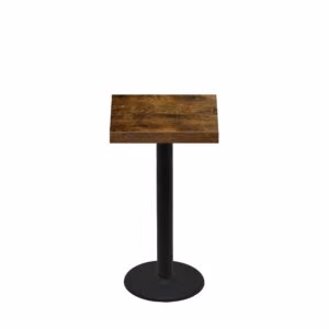 24" x 24" Urban Vintage Autumn Quick Ship Table + Black Counter Height 18" Disc Base
