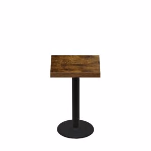 24" x 24" Urban Vintage Autumn Quick Ship Table + Black Standard Height 18" Disc Base