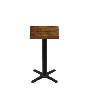 24" x 24" Urban Vintage Autumn Quick Ship Table + Black Counter Height 22" x 22" Cross Base