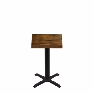 24" x 24" Urban Vintage Autumn Quick Ship Table + Black Standard Height 22" x 22" Cross Base