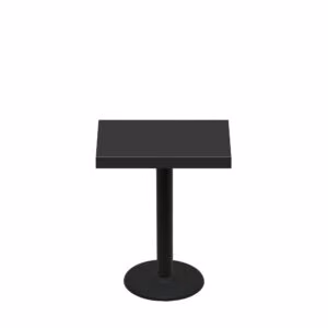 24" x 30" Urban Onyx Quick Ship Table + Black Standard Height 18" Disc Base