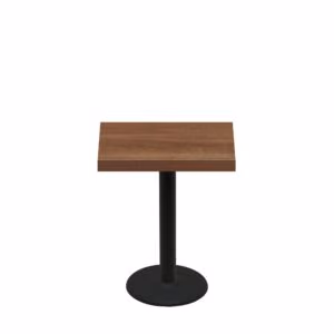 24" x 30" Urban Toasted Birch Quick Ship Table + Black Standard Height 18" Disc Base