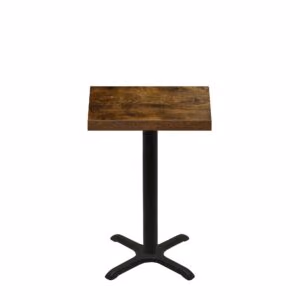 24" x 30" Urban Vintage Autumn Quick Ship Table + Black Counter Height 22" x 22" Cross Base
