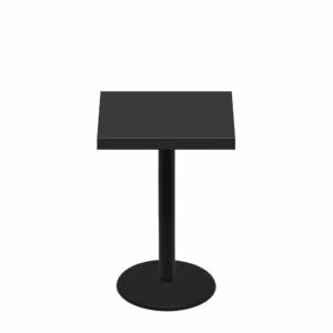 30" x 30" Urban Onyx Quick Ship Table + Black Counter Height 22" Disc Base