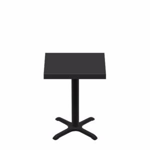 30" x 30" Urban Onyx Quick Ship Table + Black Standard Height 22" x 22" Cross Base