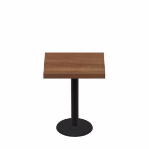 30" x 30" Urban Toasted Birch Quick Ship Table + Black Standard Height 18" Disc Base