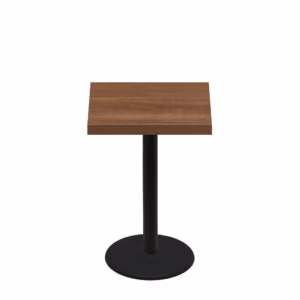 30" x 30" Urban Toasted Birch Quick Ship Table + Black Counter Height 22" Disc Base
