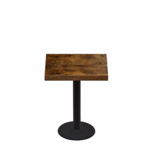 30" x 30" Urban Vintage Autumn Quick Ship Table + Black Standard Height 18" Disc Base