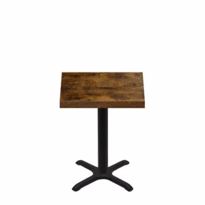 30" x 30" Urban Vintage Autumn Quick Ship Table + Black Standard Height 22" x 22" Cross Base