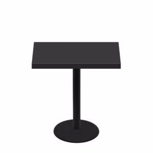 30" x 42" Urban Onyx Quick Ship Table + Black Counter Height 22" Disc Base