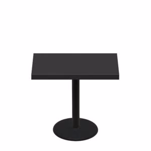 30" x 42" Urban Onyx Quick Ship Table + Black Standard Height 22" Disc Base