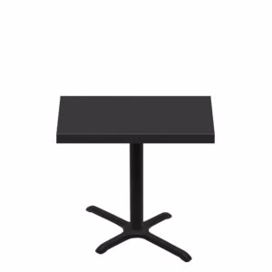 30" x 42" Urban Onyx Quick Ship Table + Black Standard Height 22" x 30" Cross Base