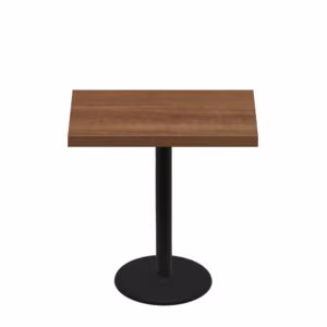 30" x 42" Urban Toasted Birch Quick Ship Table + Black Counter Height 22" Disc Base