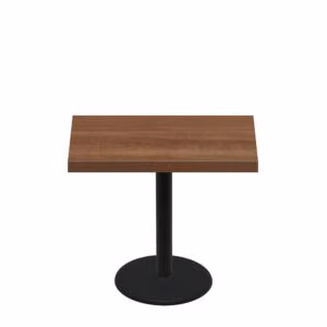 30" x 42" Urban Toasted Birch Quick Ship Table + Black Standard Height 22" Disc Base