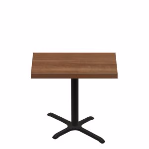 30" x 42" Urban Toasted Birch Quick Ship Table + Black Standard Height 22" x 30" Cross Base