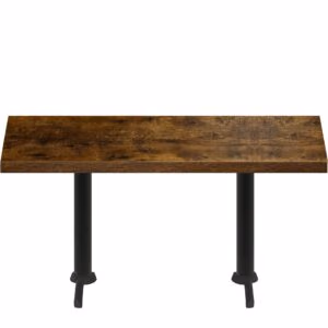 30″ x 72″ Urban Vintage Autumn Quick Ship Table + (2) Black Standard Height 22″ T Bases