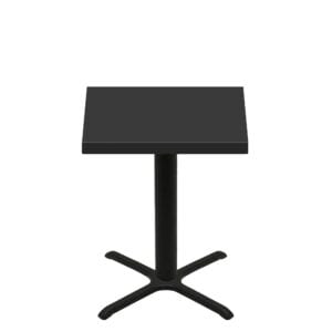 36" x 36" Urban Onyx Quick Ship Table + Black Counter Height 30" x 30" Cross Base