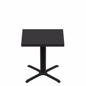 36" x 36" Urban Onyx Quick Ship Table + Black Standard Height 30" x 30" Cross Base