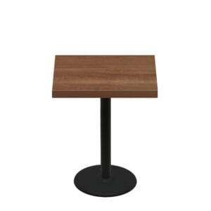 36" x 36" Urban Toasted Birch Quick Ship Table + Black Counter Height 22" Disc Base