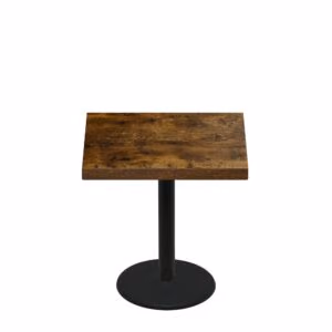 36" x 36" Urban Vintage Autumn Quick Ship Table + Black Standard Height 22" Disc Base