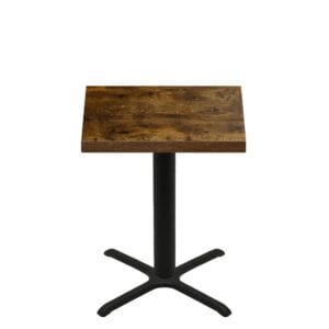 36" x 36" Urban Vintage Autumn Quick Ship Table + Black Counter Height 30" x 30" Cross Base