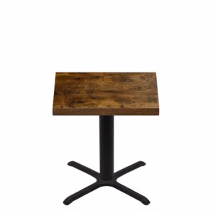 36" x 36" Urban Vintage Autumn Quick Ship Table + Black Standard Height 30" x 30" Cross Base