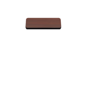 Two-Sided Quick Ship Table Tops - Mahogany/Black Laminate - Black T-Mold - 24" x 30"