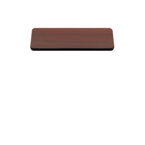 Two-Sided Quick Ship Table Tops - Mahogany/Black Laminate - Black T-Mold - 30" x 42"
