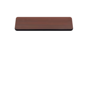 Two-Sided Quick Ship Table Tops - Mahogany/Black Laminate - Black T-Mold - 30" x 48"