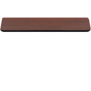 Two-Sided Quick Ship Table Tops - Mahogany/Black Laminate - Black T-Mold - 30" x 72"