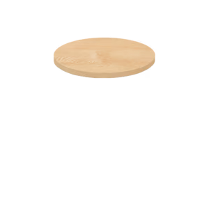 Woodland Quick Ship Table Tops - Clear Coat Finish - 36" Round