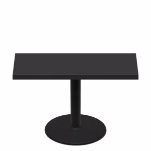 30" x 60" Urban Onyx Quick Ship Table + Black Standard Height 30" Disc Base