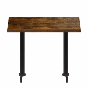 30" x 60" Urban Vintage Autumn Quick Ship Table + (2) Black Bar Height 22" T Bases
