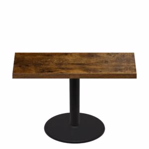 30" x 60" Urban Vintage Autumn Quick Ship Table + Black Standard Height 30" Disc Base