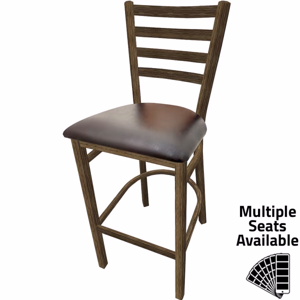 BM-234W Metalwood Ladderback Barstool