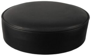 Black Vinyl Button Top Seat