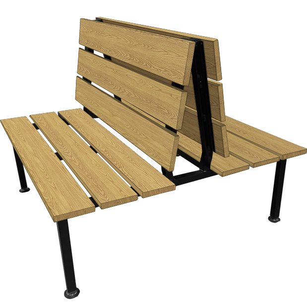 Cascade Double Booth with Black Metal Frame and Natural Clear Coat stained Oak Wood Planks e1585254236955 Cascade Double Booth with Black Metal Frame and Natural Clear Coat stained Oak Wood Planks e1585254236955