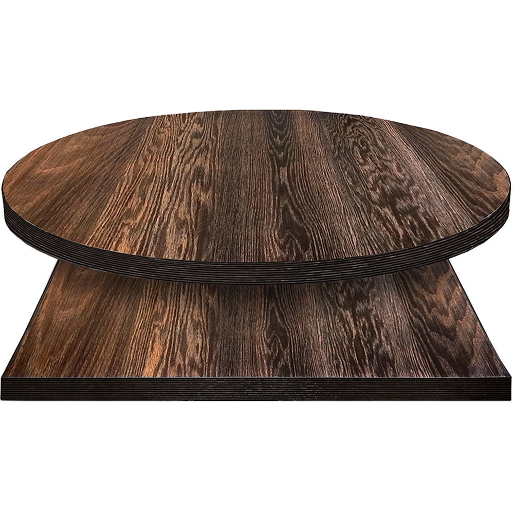 Charred Darkwash Manufactured Table Tops – 1″ or 2″ thicknesses – Walnut Dye