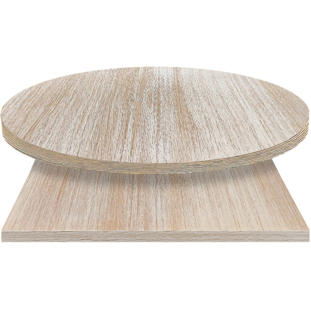 Whitewash Manufactured Table Tops – 1″ or 2″ thicknesses – Clear Coat Finish